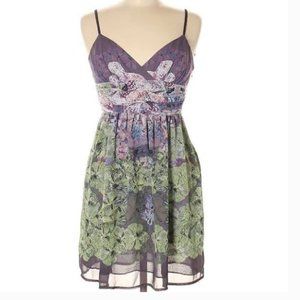 Urban Outfitters Floral Chiffon Boho Dress